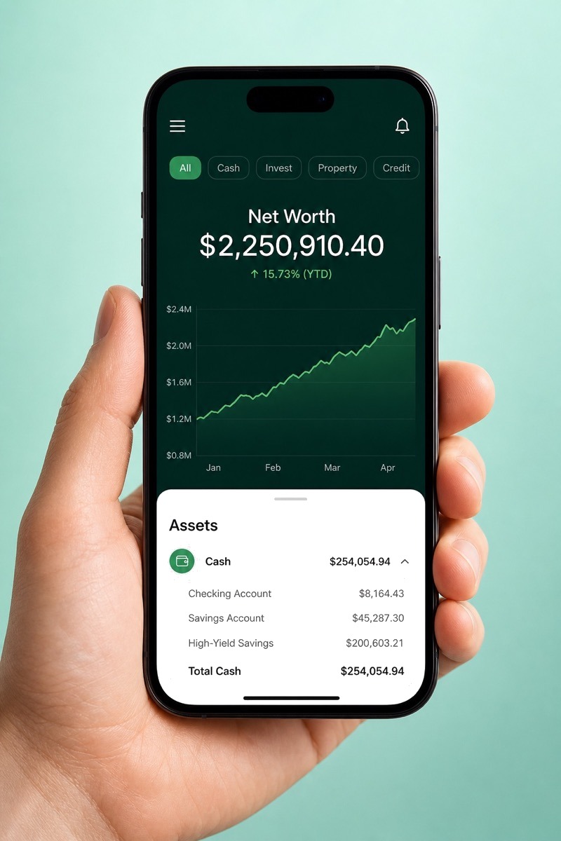 EasyDecide App 净资产界面